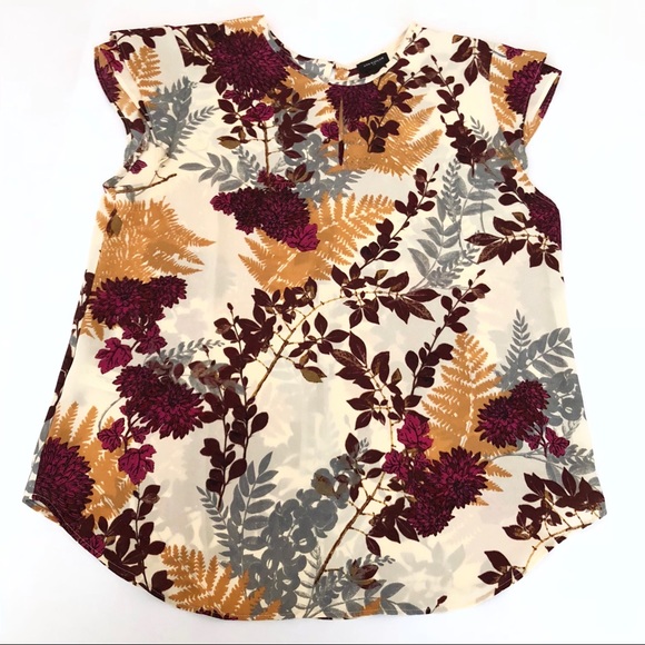 Ann Taylor Tops - Ann Taylor Floral Short Sleeve Blouse
